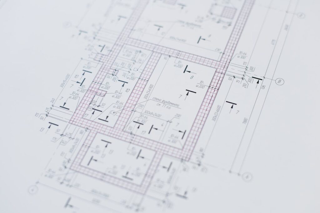 Close Up Shot of a Floor Plan